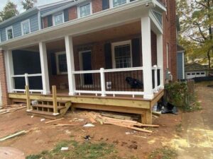 new porch and driveway