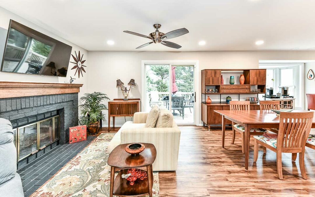 Interior Remodel Aging in Place universal design Fairfax VA living room outdoors