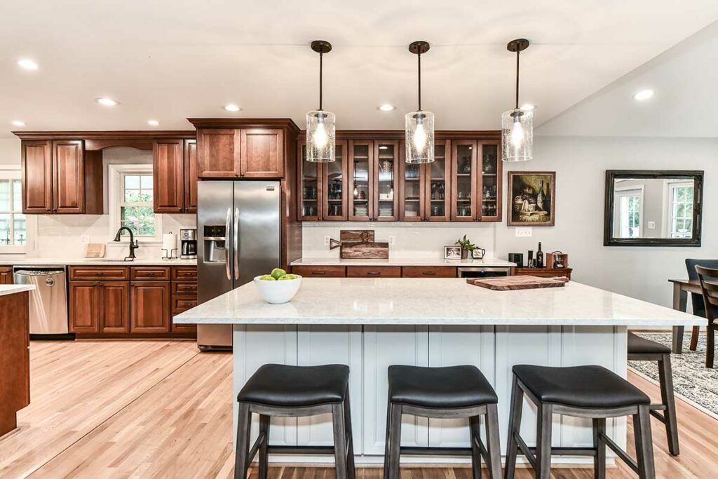 Kitchen Remodel and Room Addition in Alexandria, VA Designed for Entertaining