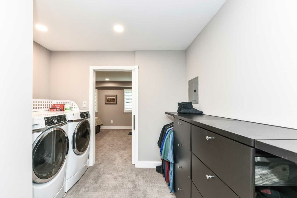 owners suite addition reston va laundry room 6