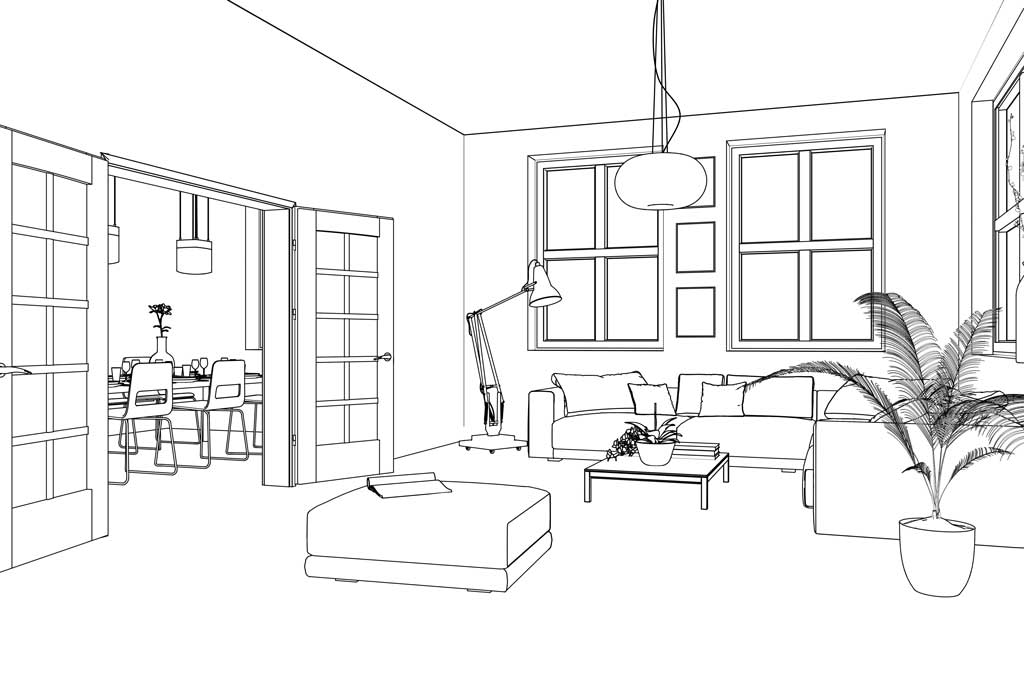 Living Room Drawing