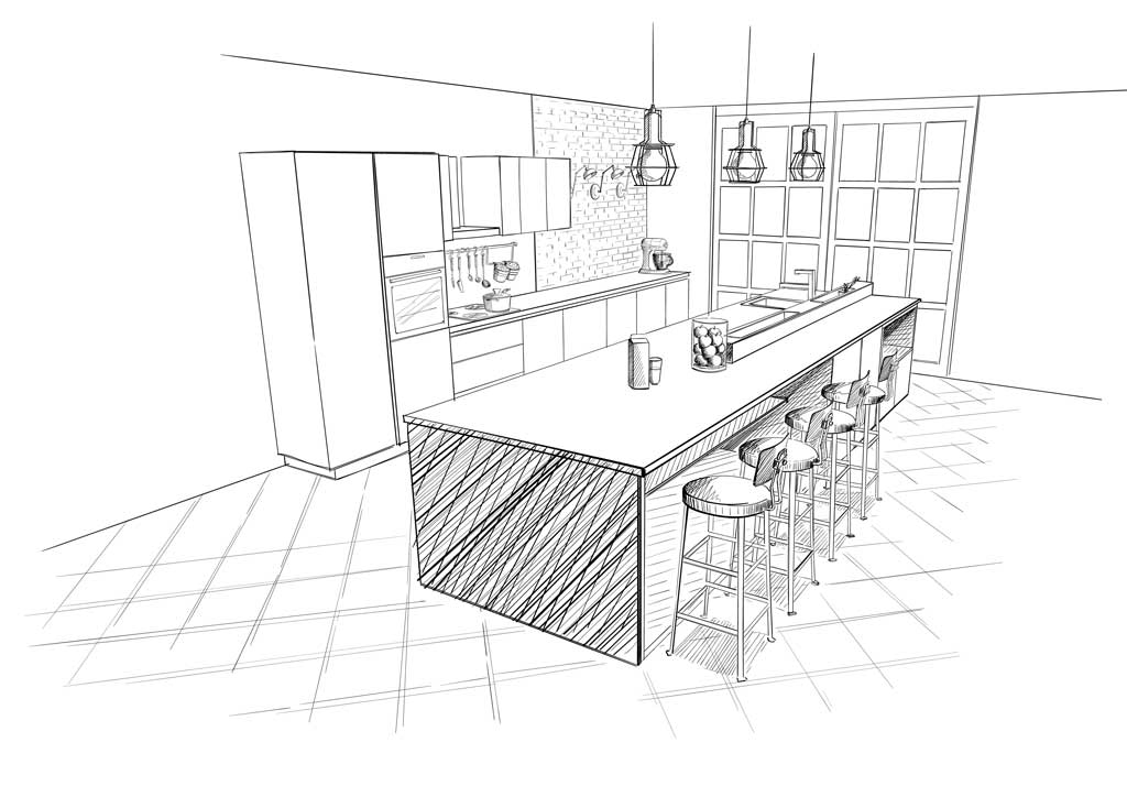 Kitchen Remodel Drawing