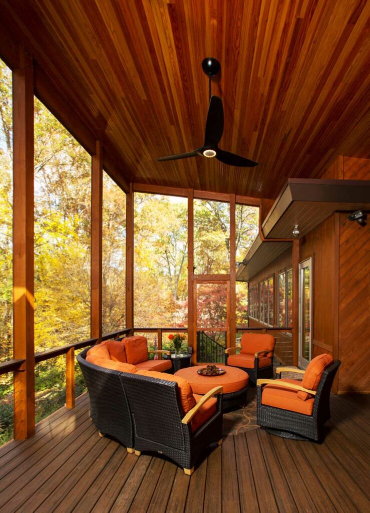 Bright and Breezy Three-Season Porch Remodel in Fairfax, VA