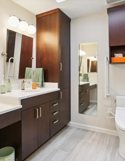 primary bath remodel designed for aging in place fairfax va after