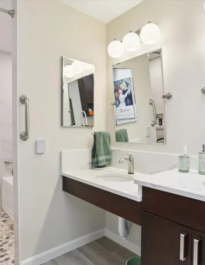 primary bath remodel designed for aging in place fairfax va after