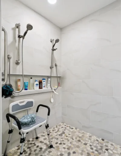 primary bath remodel designed for aging in place fairfax va
