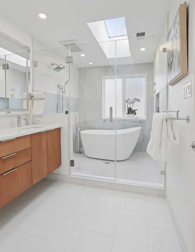 modern master bathroom transformation falls church va