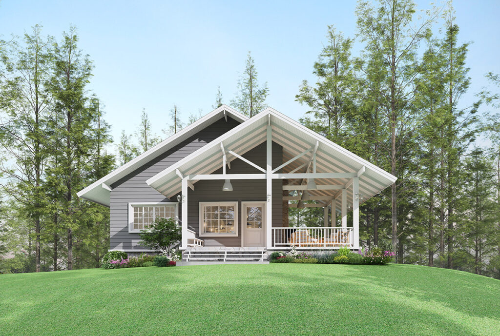 Schroeder Design Build ADU Full Porch Exterior