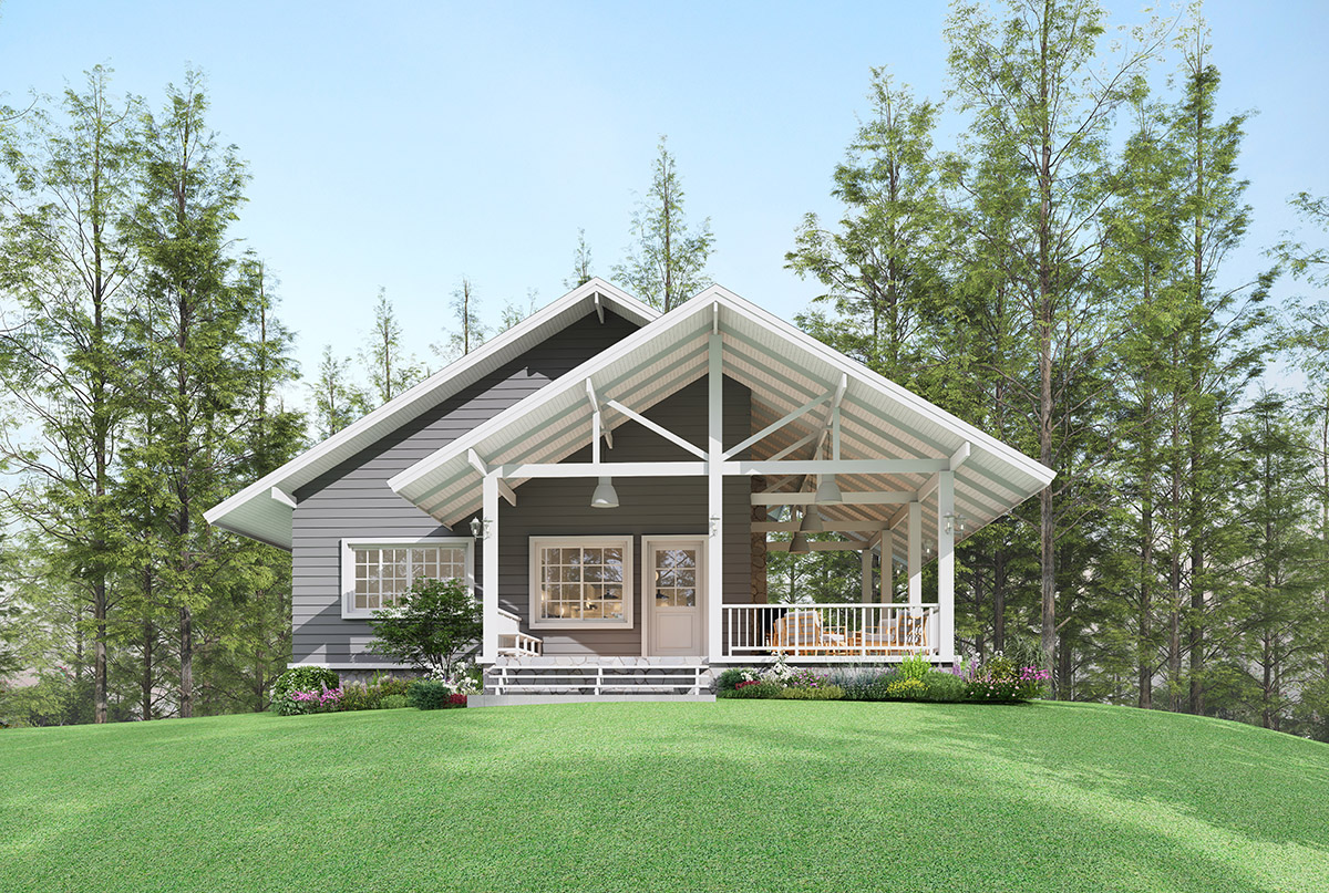 Schroeder Design Build ADU Full Porch Exterior