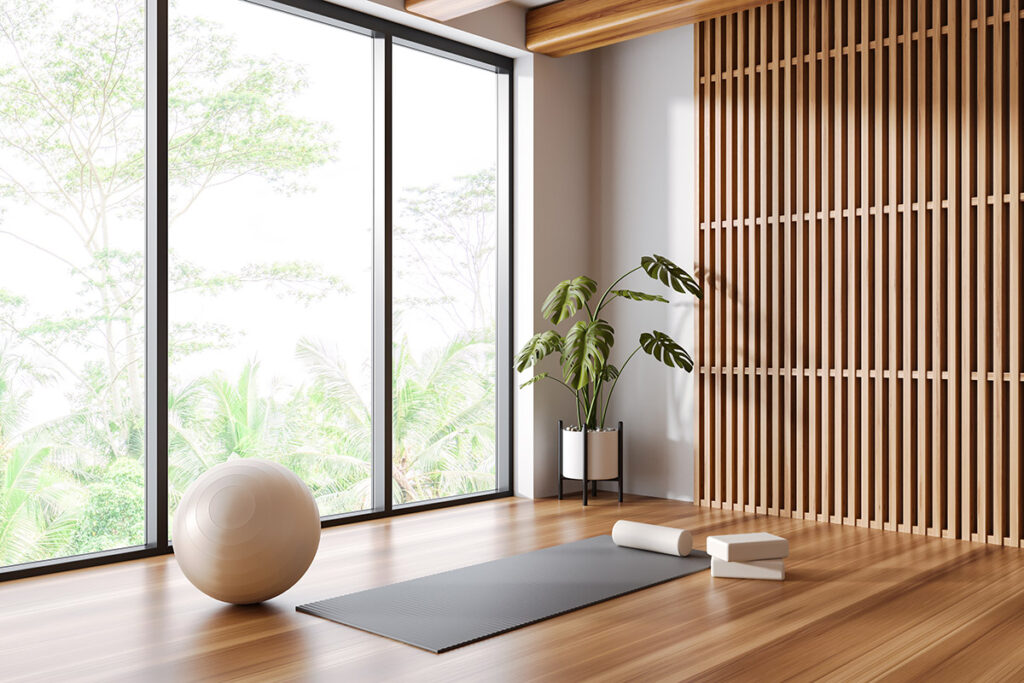 Shroeder Design In Home Yoga Studio