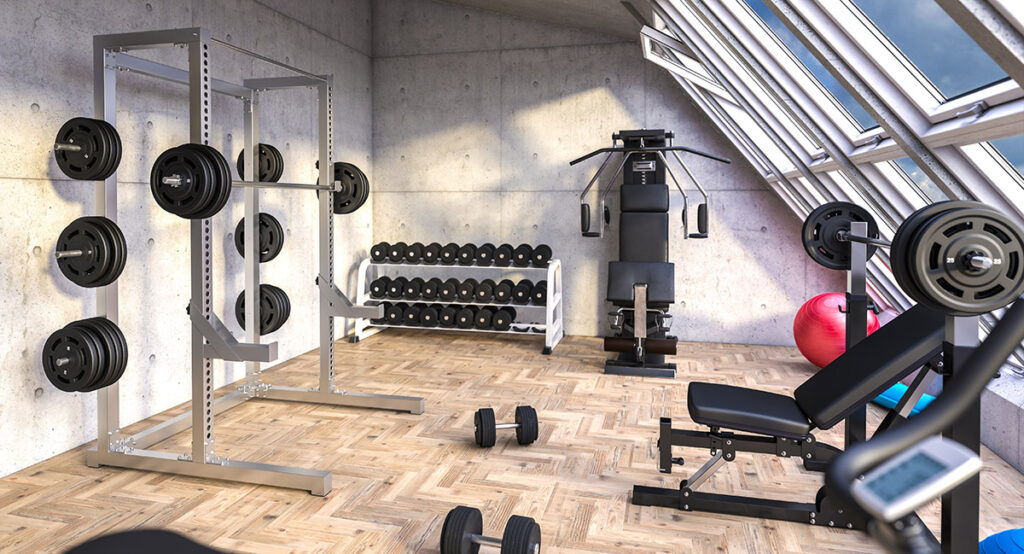Schroeder Design Home Gym Durable Flooring