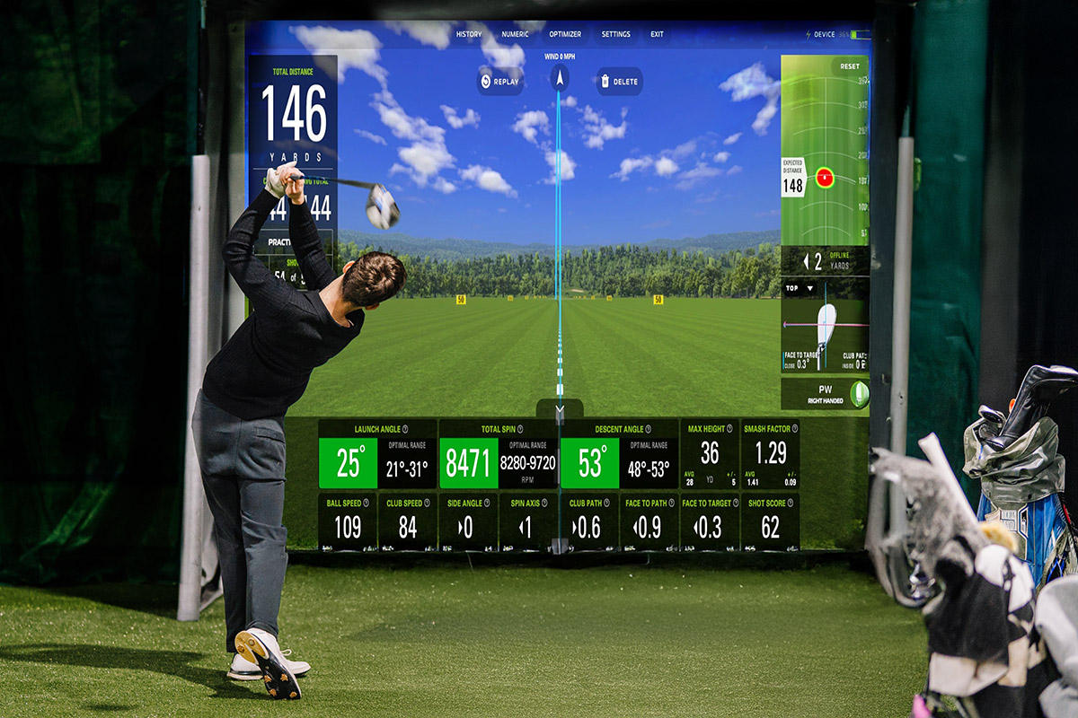 Schroeder Design Custom Golf Simulator Room