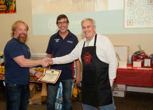 Heroes Hooves chili winner Doug Dunbar